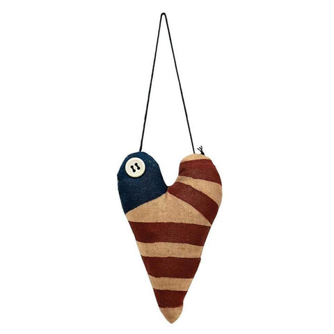 CS37642 Americana Heart Ornament