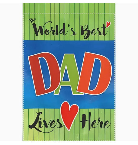HC795367 Happy Father's Day Garden Flag-double Sided, Durable Polyester Cloth