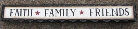wd951- Faith Family & Friends wood block