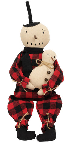 cs38451 Pajamas Snowman & Baby Doll