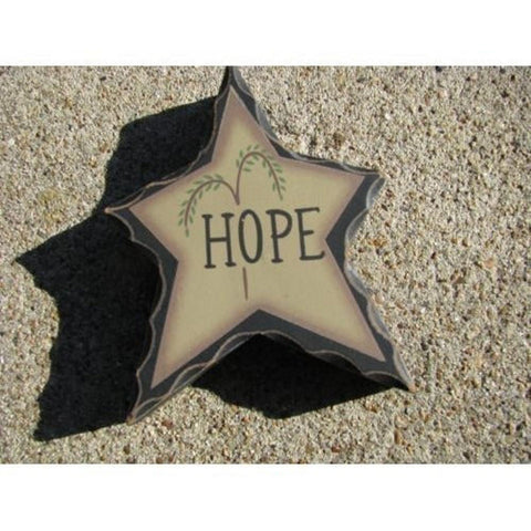 Primitive Wood WD903 - Hope Standing Star