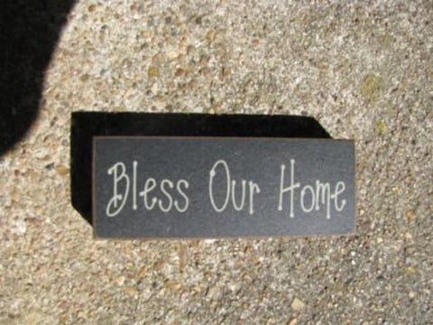 31417BOH Bless Our Home wood block