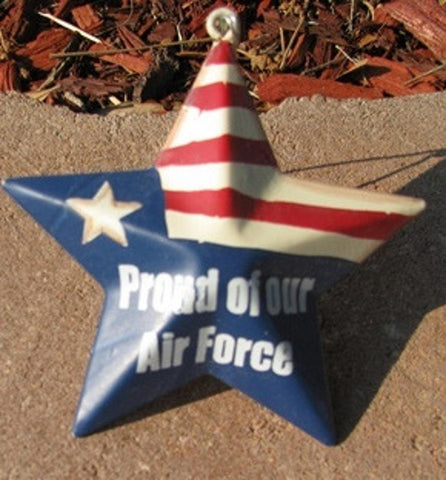 OR226 - Proud  of our Air Force - Metal Christmas Ornament
