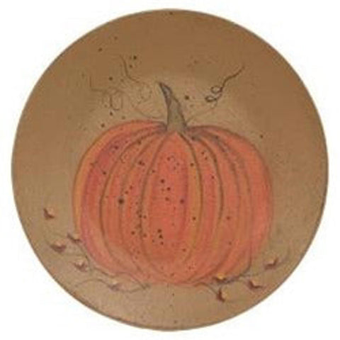 32408PP - Wood pumpkin plate
