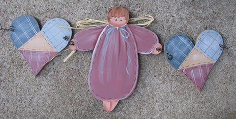 777GB Angel w/Hearts wood Stringer