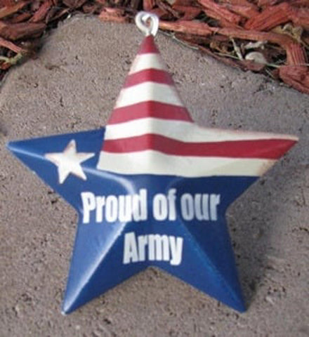 OR223 - Proud of our Army - Metal Christmas Ornament
