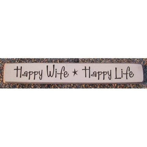 12HWHL-Happy Live Happy Wife Wood engraved block