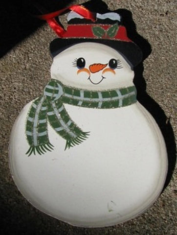1164 - Snowman Wood Ornament