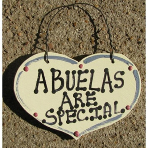 1035A - Abuelas Are Special large wood heart