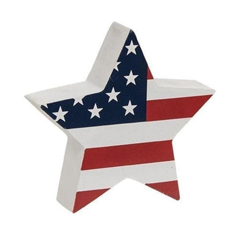 G37121S USA Flag Star Small Sitter