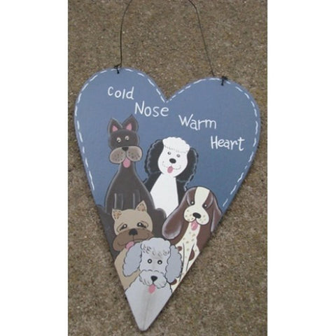 WD2048 - Cold Nose Warm Heart Wood Sign