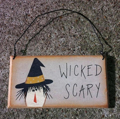 RO548 WS - Wicked Scary wood sign