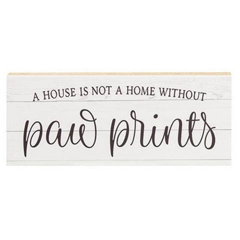 G19210 Paw Prints wood block