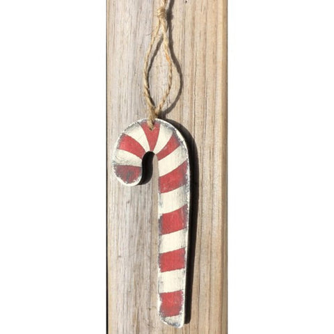 SG33  Christmas Wood Ornament Candy Cane