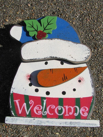 37269 Snowman Welcome on Block