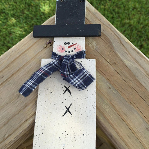505-69246 Christmas Snowman wood  Ornament