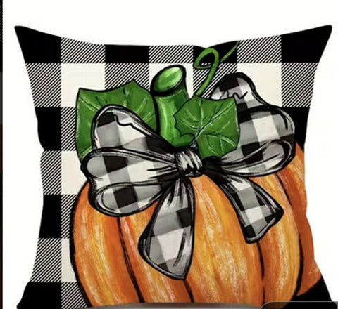 EE6034291 Pumpkin Throw Pillow Cover (NO INSERT IS INCLUDED)