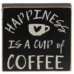 coffee block and signs