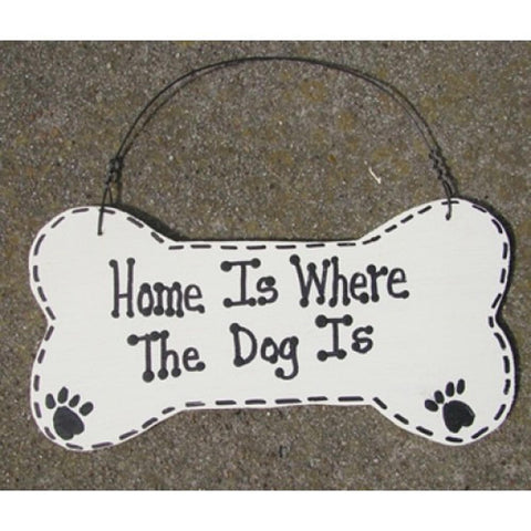 DB3 Home is Where the Dog Is Dog Wood Bone