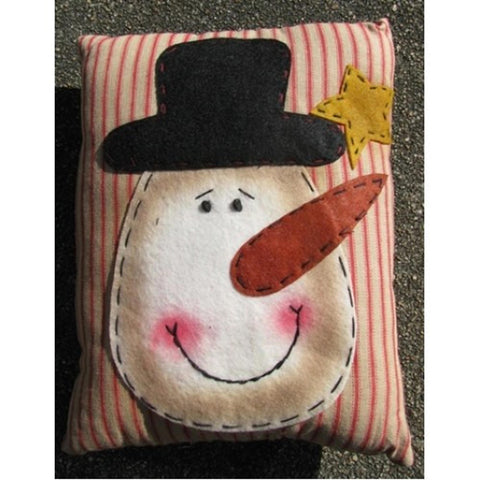 Christmas Decor Pillow 51384SP-Snowman Face
