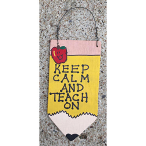 3281KCATO - Keep Calm and Teach ON wood pencil