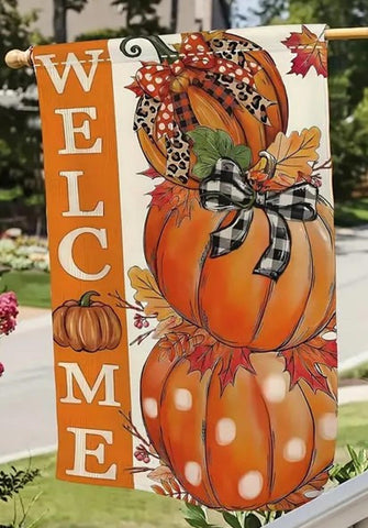 FN112039 Welcome Fall Double-Sided Garden Flag