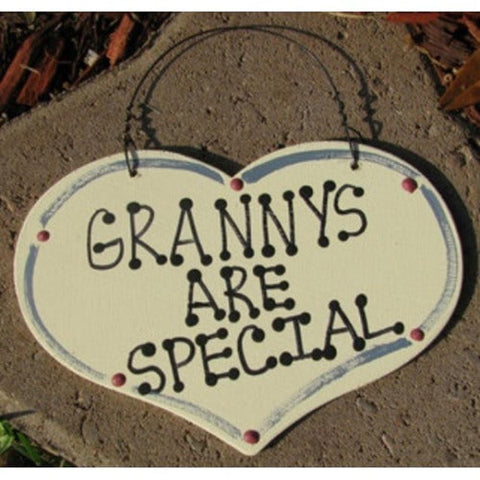 Grannys Are Special 1006 Large Wood Heart