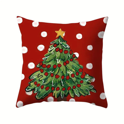 NM31342 christmas tree  pillow cover (pillow insert NOT included)