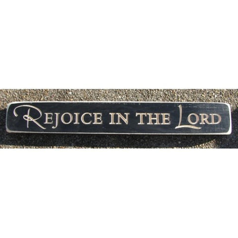 521R - Rejoice in the Lord wood engraved block