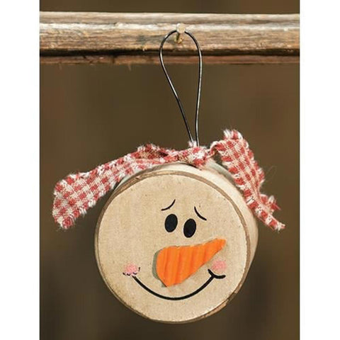 GJHX8980  Chunky Snowman Head  Ornament