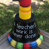 Teacher Gifts - Teacher Bell A Teacher's Work is Never Done