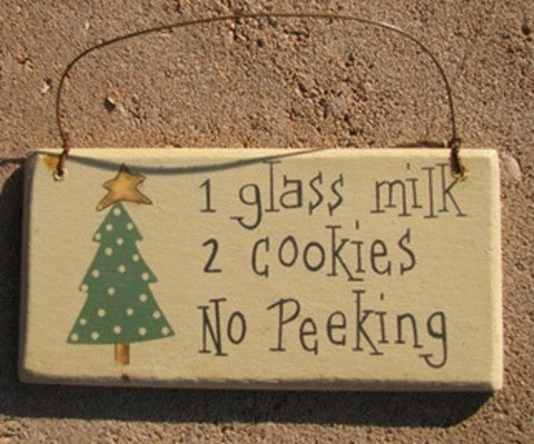 gr116c - Cookies wood Hanging Sign