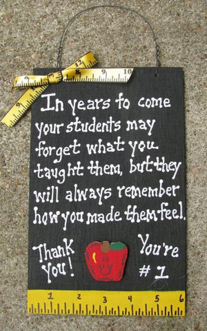 Teacher Gifts 2709TY - Thank You Teacher Wood Sign