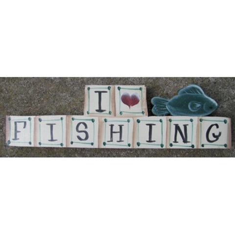 712F - I Love Fishing Block