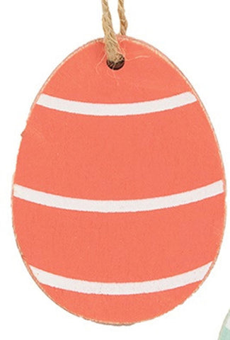 37728 Easter Egg orange/red Ornament