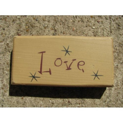4007L - Love Mini wood block cream