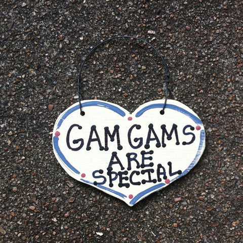 GamGams Are Special wood heart