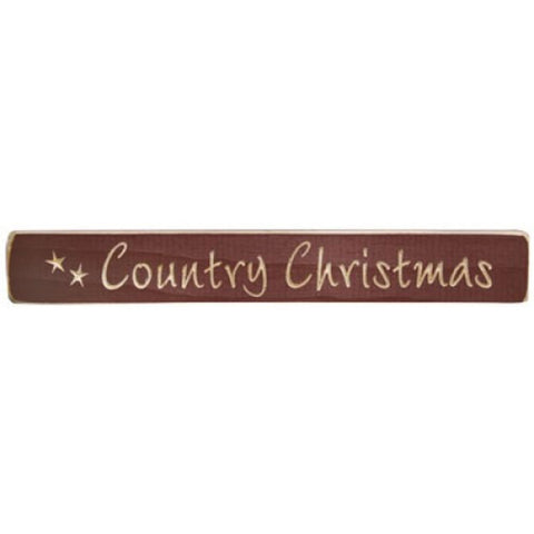 G1234 - Country Christmas Engraved Wood Block