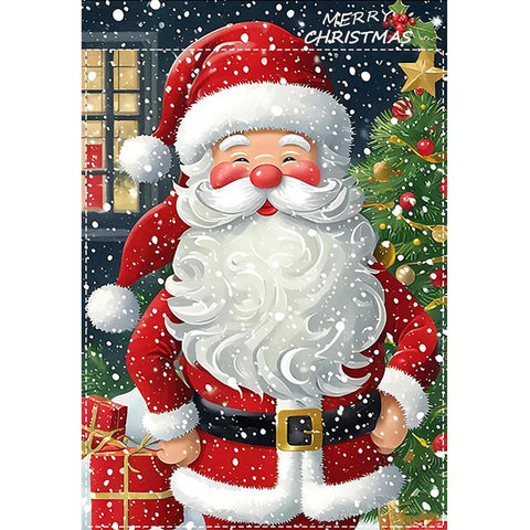 TA243398 Santa Christmas garden flag Merry Christmas double sided