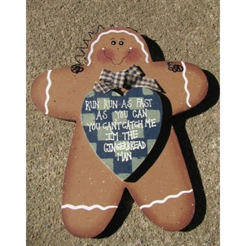WD296 - Gingerbread Man Wood