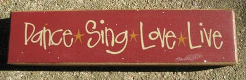Primitive Wood Block 82222D Dance Sing Love Live