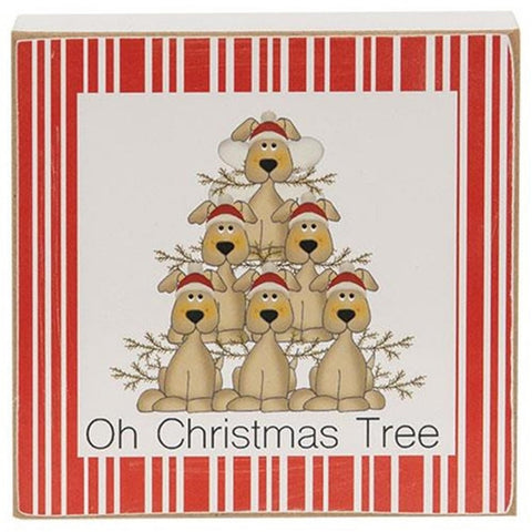 36204 Oh Christmas Tree wood block