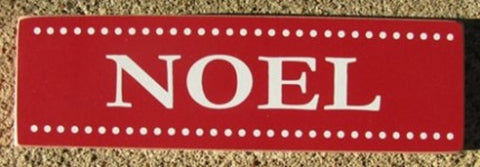 51329F - Noel Red wood block