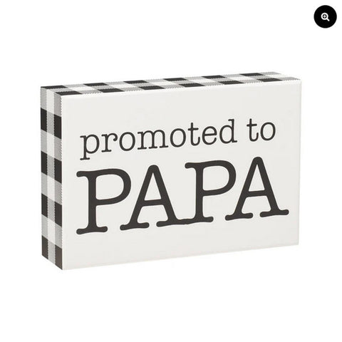 CA-3495 - Promoted Papa wood Box Sign