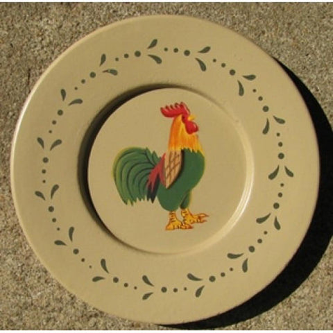 RPM10 - Rooster Wood Plate