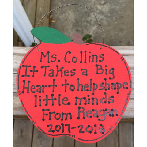 Teacher Gifts A9502 (teachers name) It Takes A Big Heart (child's name) and (cur