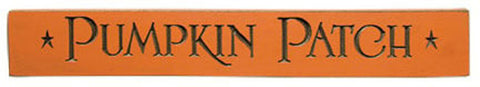 G90590 Pumpkin Patch wood engraved block