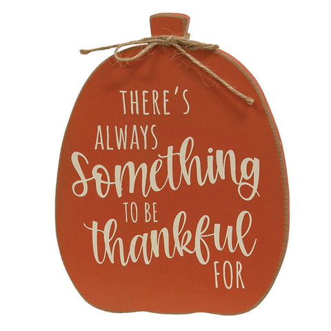38047 There's always something to be thankful for pumpkin shelf sitter