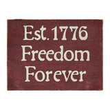 85072 Est 1776 Freedom Forever wood block