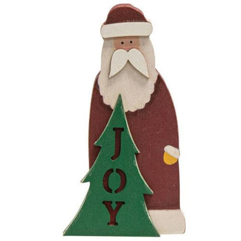 35672 Joy santa wood sitter